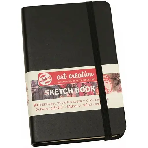 Блокнот для графіки Royal Talens Art Creation А6 (9х14см) 140г/м 80л чорний - фото 1