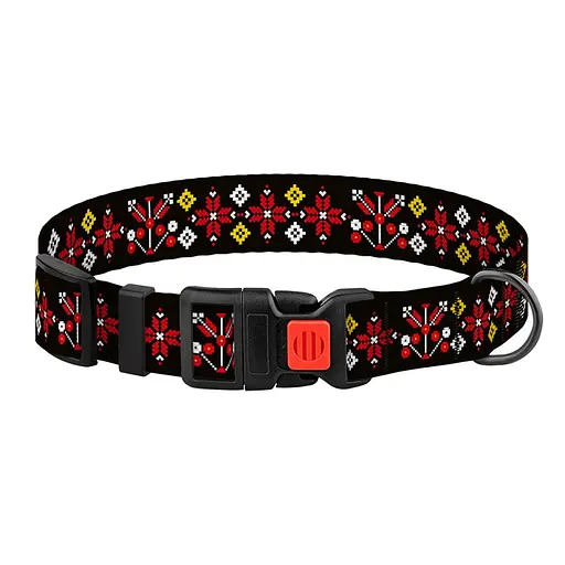 Ошейник для собак Баркси Urban патриотический Вышиванка черная - фото 4