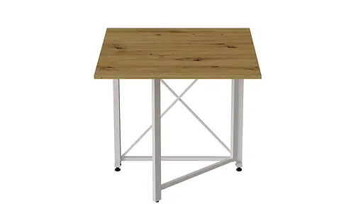 Стіл-книга трансформер Оріон 1 Ferrum-decor 750x810x730 Білий метал ДСП Дуб Артізан 16 мм (FRD-104609) - фото 7