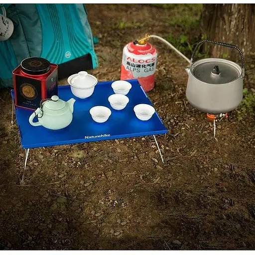 Стол раскладной алюминиевый для пикника Naturehike NH17Z001-L, 34х25 см, серый - фото 5