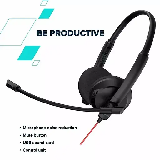 Гарнітура Canyon PC HS-07 PC Mic 3.5/USB Flat 2.8m Black (CNS-HS07B) - фото 9