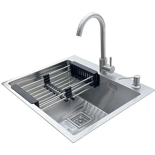 Комплект мийка + змішувач Romzha Arta Nova U-550 Max (A) - фото 1