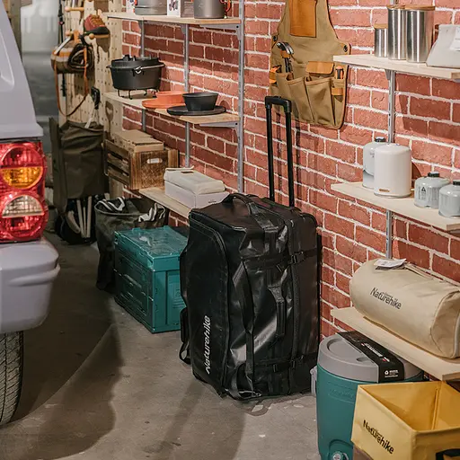 Сумка на колесах Naturehike NH21LX002 85л (Чорна) розмір М - фото 5