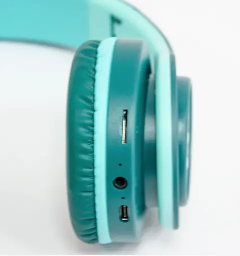 Бездротові дитячі навушники CAT EAR YW-018 з котячими вушками з підсвічуванням - фото 2