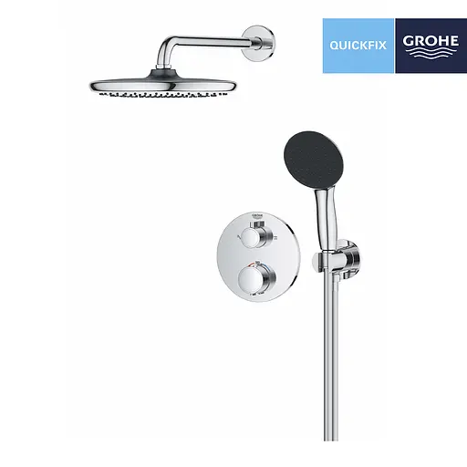 Душова система прихованого монтажу термостатична Grohe QuickFix Precision Grohtherm 34883000, Хром - фото 4