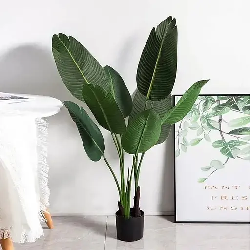 Банановое дерево искусственное 120 см в горшке - фото 4