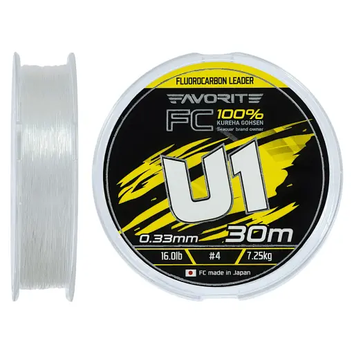 Флюорокарбон Favorite U1 FC 30 м 4.0/0.33 мм 16.0 lb/7.25 кг