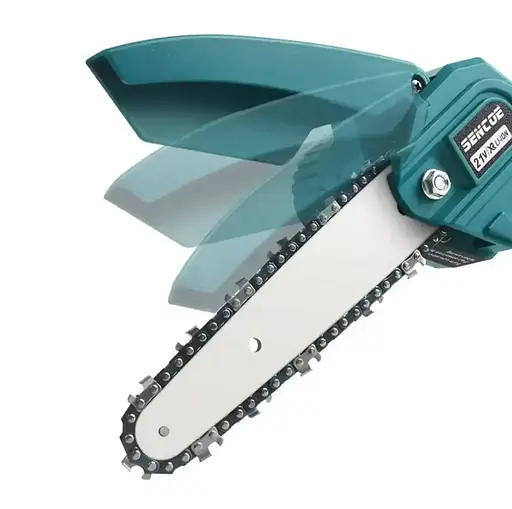 Многофункциональный набор 3 в 1 беспроводная цепная пила секатор и высоторез с удлинителем 2 м 2 аккумуляторы 36 Вт Синий - фото 4