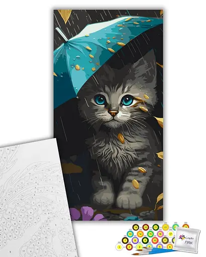 Набор для росписи ArtCraft Милый котенок 40 x 80 см (11534-AC) - фото 2