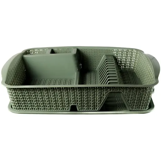 Сушилка для посуды Stars Plast 48х37.5х10 см серая (94143/сір)