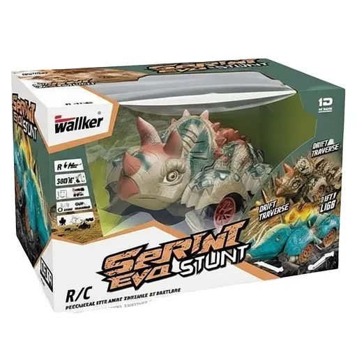 Радіокерована машина-позашляховик “Динозавр” 989-38-01 з підсвічуванням, акумулятор 3.7V, пульт 2.4GHz, Зелена - фото 2