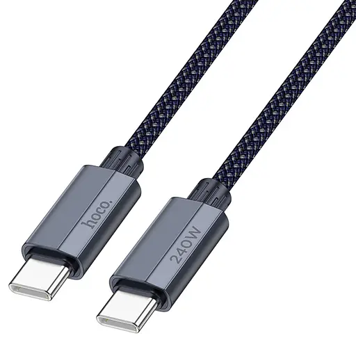 USB кабель Hoco U134 Type-C/Type-C для зарядки і передачі даних 240W довжина 18 м чорний - фото 5
