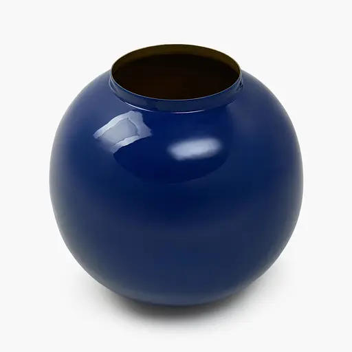 Ваза MBM HOME Елізіум залізна глибокий синій - золотий 230х230х210 мм (VB-05 DEEP BLUE/GOLD) - фото 2