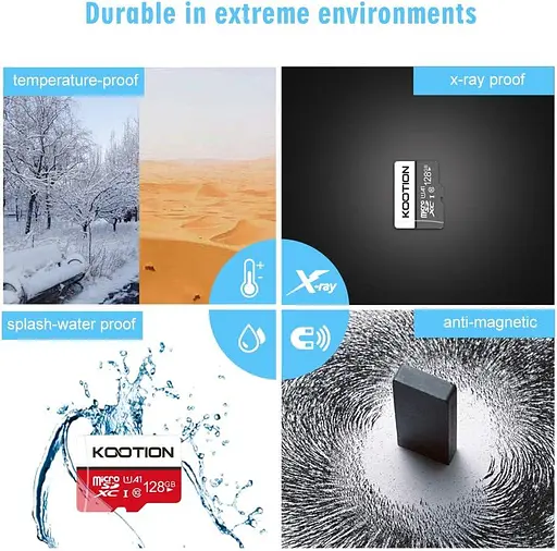 Micro SD картка Class KOOTION 2-Pack 128 ГБ 10 SDXC 128 ГБ UHS - фото 7