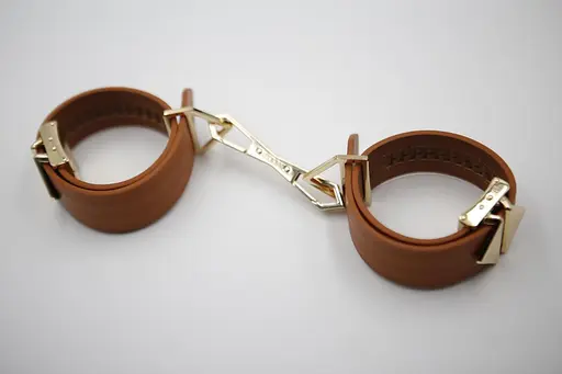 BDSM набір Lockink Hogtie Set коричневий - фото 5