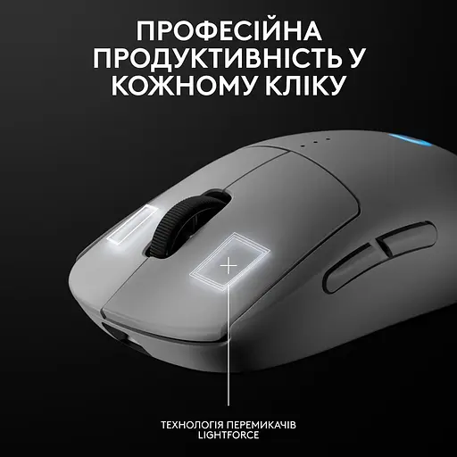 Мышь беспроводная Logitech G Pro 2 Lightspeed White (910-007302) - фото 5