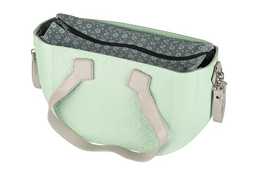 Сумка MyMia ручки эко-кожа, коврик, ремни для коляски, мятно-серый Nuvita det0018667 - фото 6