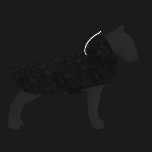 Дощовик-накидка з капюшоном для собак Waudog Clothes, малюнок "Нескінченні світи", А 23-26 см, B 30-36 см, С 15-20 см - фото 5