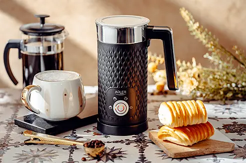 Спінювач молока Adler AD 4494 B, 500 Вт, 4 режими, підігрів і холодна піна, 300 мл, антипригарне покриття - фото 7