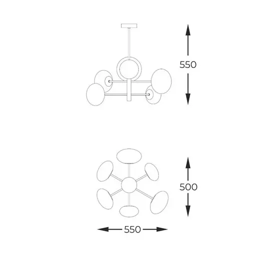Подвесная люстра OMI 1196 Zuma Line - фото 3