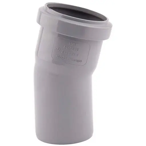 Колено PPR канализационное TA Sewage 50, 15° TASEBPP1550 - фото 1