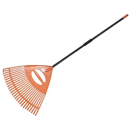 Граблі віялові Bradas 26 зубців черенок металевий KT-CXGH26-M - фото 1