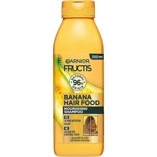 Шампунь Garnier Fructis Hair Food Banana для дуже сухого волосся 350 мл - фото 1