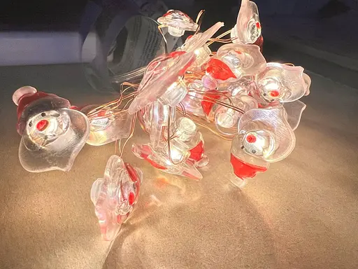 Світлодіодні гірлянди Melinera 20 led Дід Мороз 2.3 м з батарейками в комплекті - фото 3