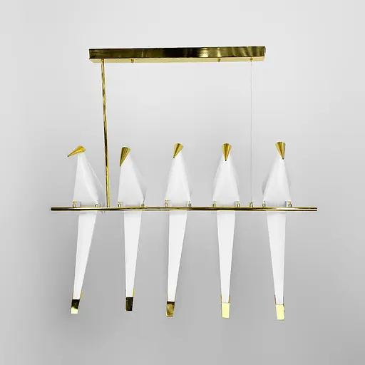 Люстра-композиція з 5 птахів | Арт. AS 145/5 | Line F - фото 9