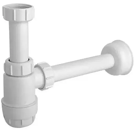 Сифон пластиковий для умивальника Rea Hc2 білий MCA-000006, Білий - фото 1