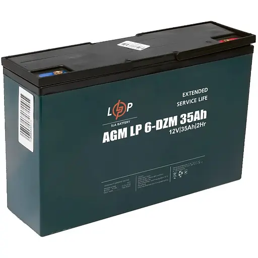Акумуляторна батарея LogicPower LP 12V 35AH (6-DZM-35) AGM