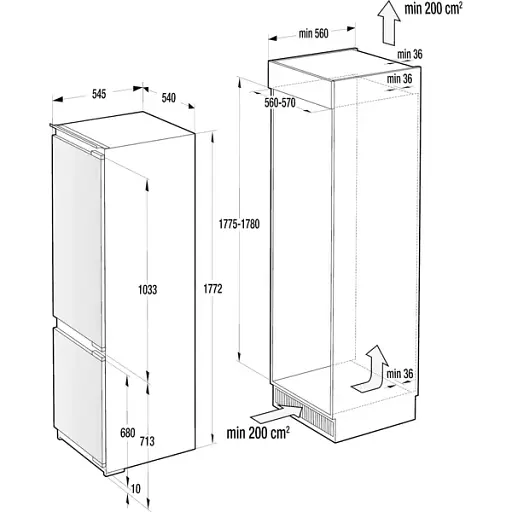 Холодильник Gorenje NRKI2181A1 - фото 3