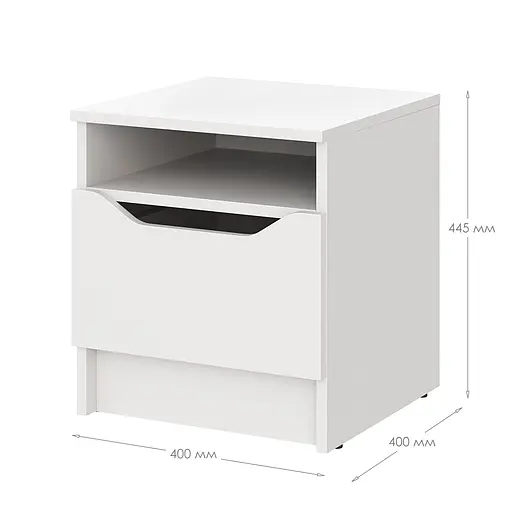 Приліжкова тумба MebelStar Лілу 40x40x44,5 см Дуб рістрето (MBS-1381) - фото 4