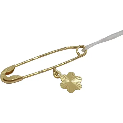 Золотая брошь-булавка Столичная Ювелирная Фабрика Цветок. 280164Ж