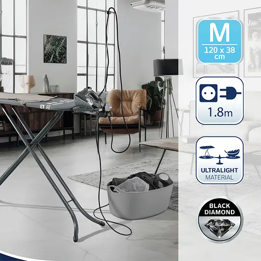 Прасувальна дошка Leifheit AirBoard M Black Plus (72484) - фото 2