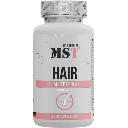Комплекст MST Hair Advanced Formula, 60 капсул для підтримки та покращення волосся