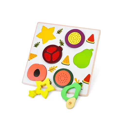 Дерев’яні пазли Рамка-вкладиш, 22.5x22.5x2 см, MD0726 (В асортименті)