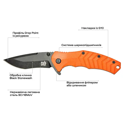 Нож Skif Griffin II BSW Orange - фото 7