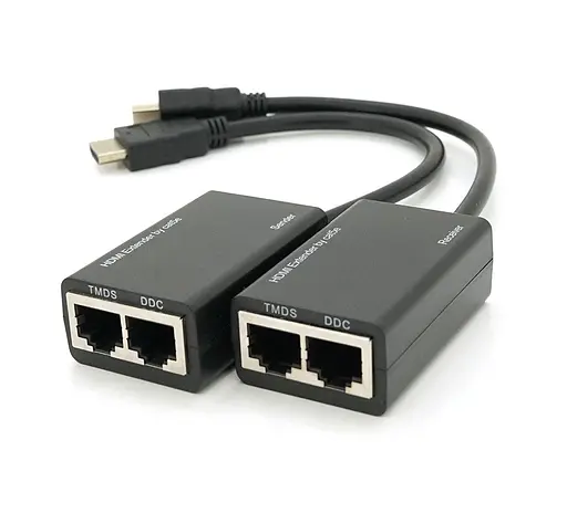 Удлинитель HDMI сигнала пассивный через 2 витых пары CAT-5e/6e Voltronic YTSEP 30m