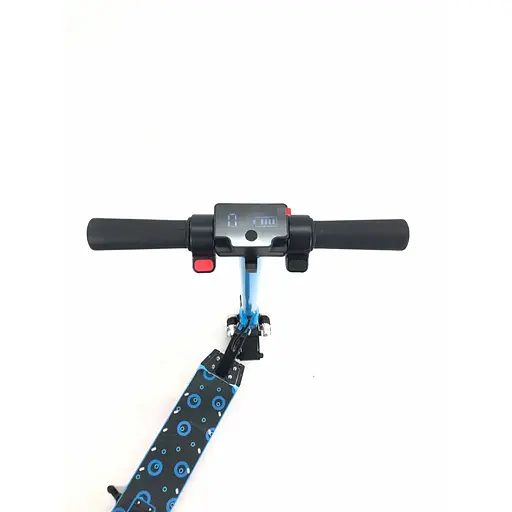 Детский Электросамокат E-Scooter ES3 LED + амортизатор Синий - фото 11