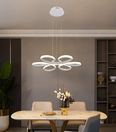 Люстра подвесная светодиодная Sirius LCD3061 WT белая - фото 4