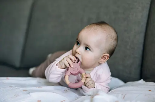 Прорізувачі FreeON силіконовий зайчик, рожевий - фото 2