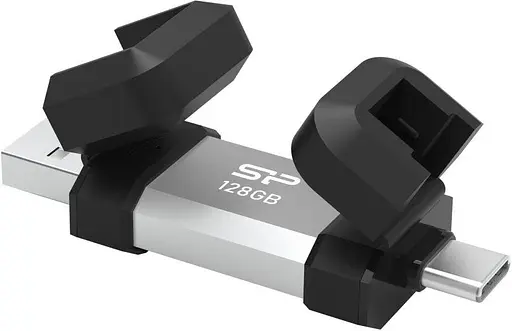 Флеш накопичувач 2-в-1 SILICON POWER Mobile C51 128 ГБ - usb3.2 + TypeC - фото 2