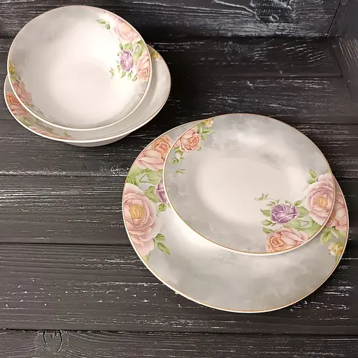 Тарелка обеденная Vittora Aura Розовый сон VT-1230ATS 23 см (136986) - фото 2