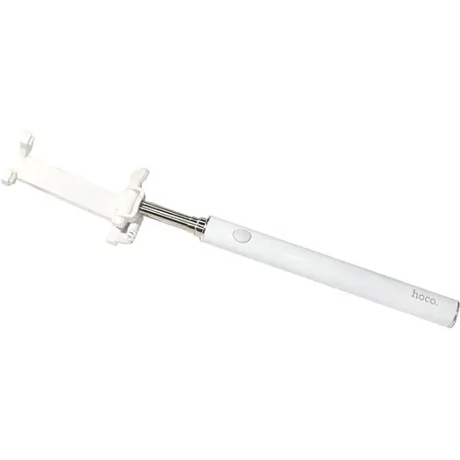 Селфі монопод Hoco K5 дротовий тримач Selphie stick білий - фото 1