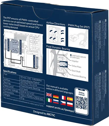 Вентилятор Arctic F9 PWM PST (ACFAN00214A) - фото 5