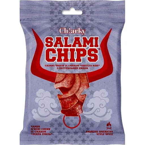Салямі чипси Ch!arky зі смаком Ребра гриль 40 г