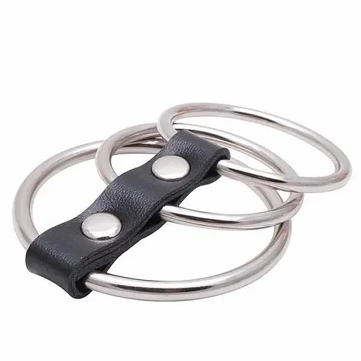 Сталевий фіксатор на пеніс "Володар Кілець" Сріблястий K000601 - фото 1