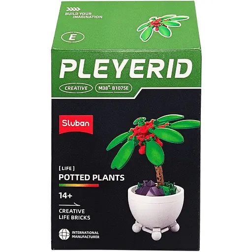 Детский конструктор Цветы в горшке Potted Plants Sluban M38-B1075E - фото 1