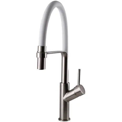 Смеситель для кухни Globus Lux DENVER Flex GDF-32-08-08 однорычажный с гибким изливом для удобного наполнения емкостей